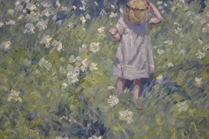 Chris van Dijk  (1952) Impressionist - " Marguerites de Morvan"