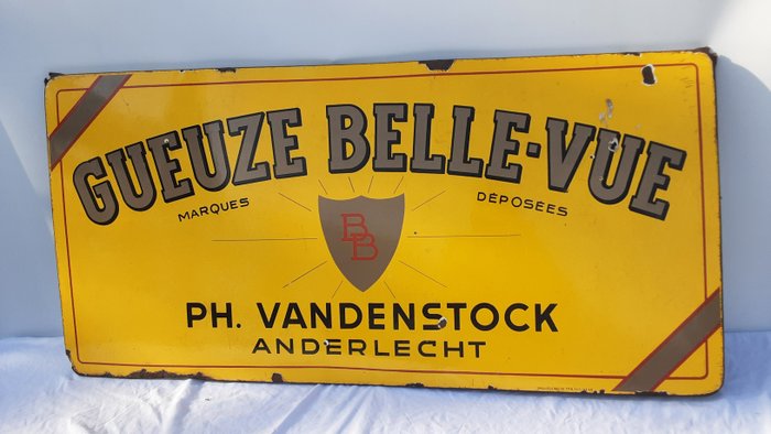 Emaljeskilt - Gueuze Belle-Vue - Emalje