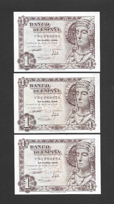 Spanien. - 11 banknotes - various dates  (Ingen mindstepris)