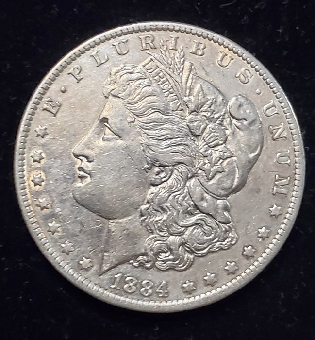 Förenta staterna. A Lot of 5x USA Dollars, including 1884-O Silver Dollar  (Ingen mindstepris)