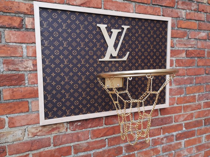 Brother X (1969) - Louis Vuitton faux leather framed basketball board