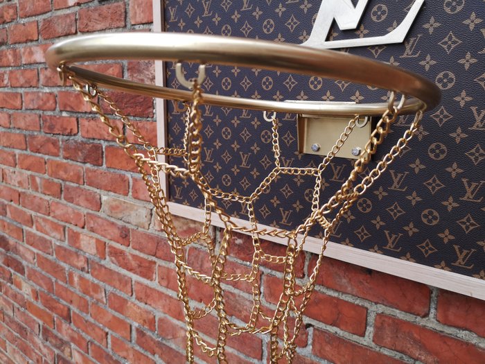 Brother X (1969) - Louis Vuitton faux leather framed basketball board