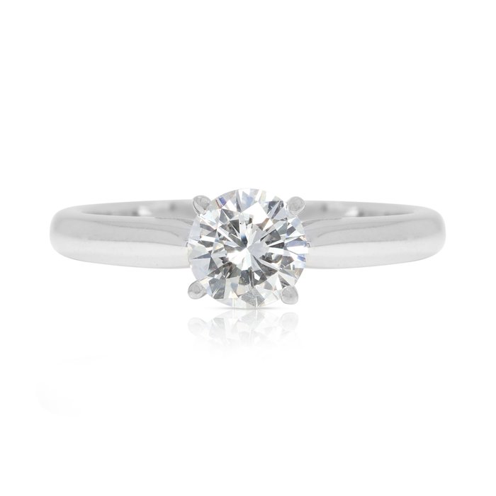 Ring - 18 kraat Hvidguld -  0.45ct. tw. Diamant (Natur)