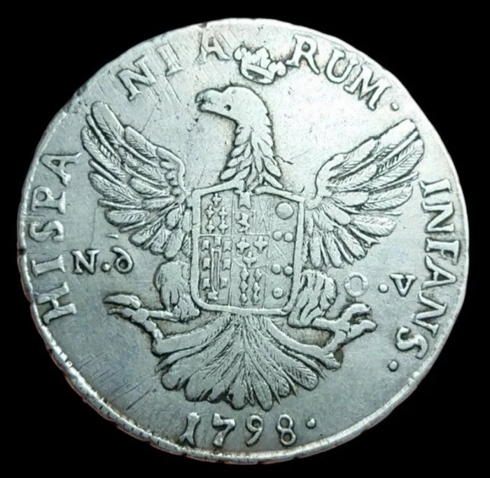 Italien, Kongeriget af Sicilien. Ferdinand 3. af Borbone (1759-1816). 12 Tarì 1798