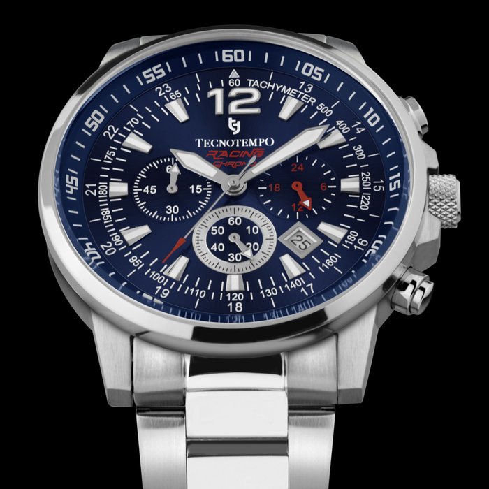 Tecnotempo - Chronograph 100M - "Racing Chrono" Limited Edition - - Ingen mindstepris - TT.100A.RCBL - Mænd - 2011-nu