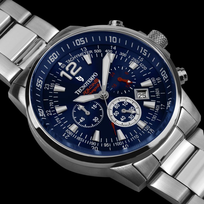 Tecnotempo - Chronograph 100M - "Racing Chrono" Limited Edition - - Ingen mindstepris - TT.100A.RCBL - Mænd - 2011-nu