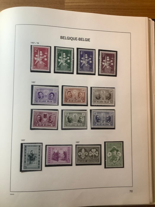 Belgien 1957/1960 - Samling mellem 1957/1960 på Davo-magasiner (de fleste **)