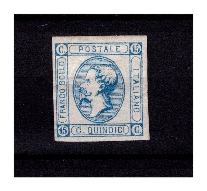 Italien Kongerige 1863/1863 - 15 cents litografi MNH certificeret Diena - Sassone 12