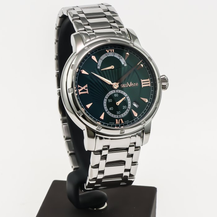 GEOVANI - Swiss Automatic Diamonds Watch - GORA595-SS-D-12 - Ingen mindstepris - Mænd - 2011-nu