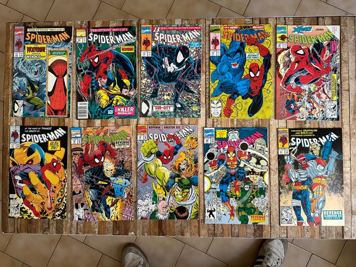 Spider-Man Vol. 1 - #1 à 98 (manque #14 et #83) - 98 Comic collection - Første udgave - 1990/1996