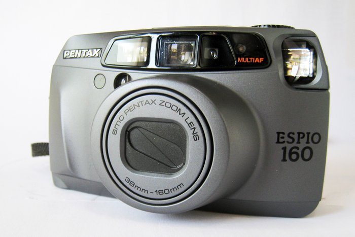 Pentax Espio 160 IQ zoom 38-160mm + Afstandsbediening en tas | Analogt kamera