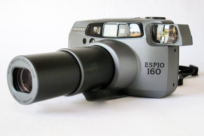 Pentax Espio 160 IQ zoom 38-160mm + Afstandsbediening en tas | Analogt kamera