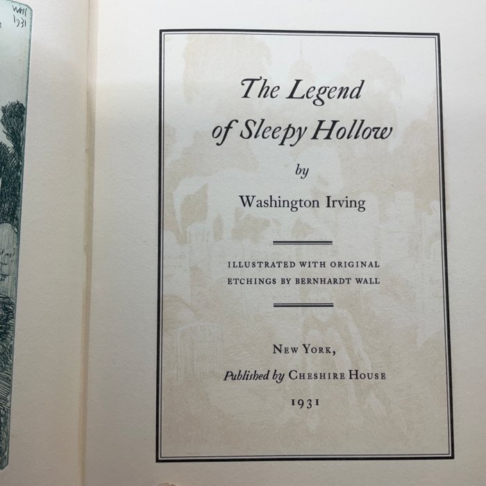 Washington Irving - The Legend of Sleepy Hollow - 1931