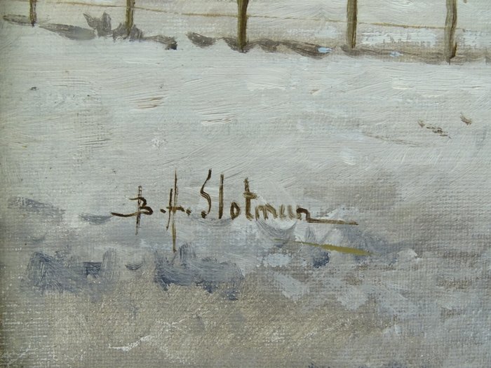 Jack van der Put alias B.H. Slotman (1939) - Besneeuwde Boerderij