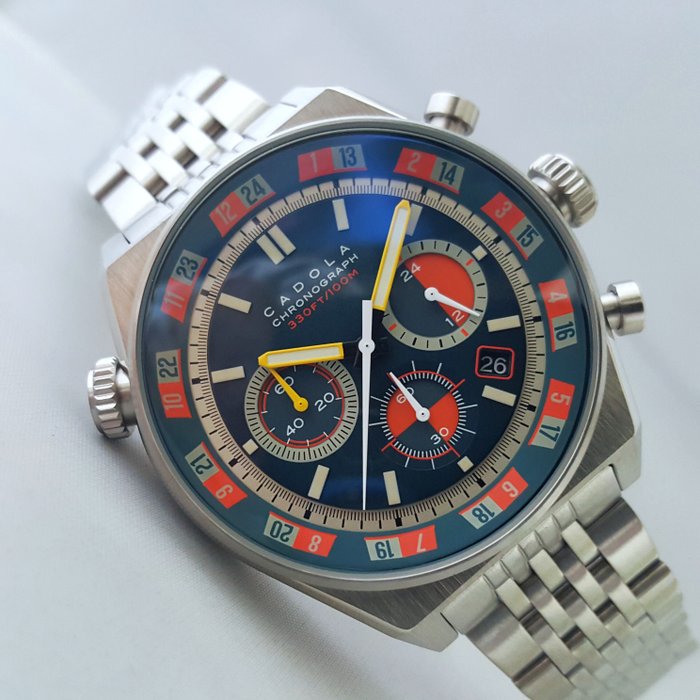 Cadola - World Time - Chronograph - Seiko Movement - Nitro - Ingen mindstepris - Mænd - Ny