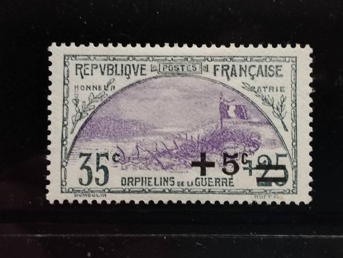 Frankrig 1922 - War forældreløse børn - 2. komplette serie - Yvert N° 162 à 169 Neufs