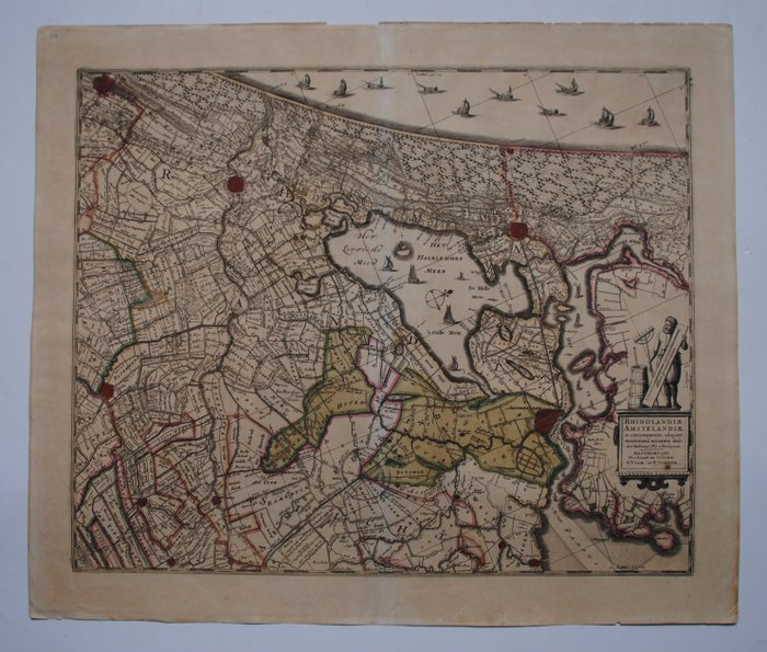 Holland - Holland; G. Valk / P. Schenk - Rhinolandiae Amstelandiae et circumjacent. - 1681-1700