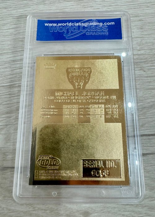 1996/97 Fleer 23KT Gold Michael Jordan 1986 Rookie Feel The Game Signature Series WCG 10 Graded card