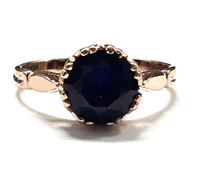 Ingen mindstepris - Ring - 9 kt. Rosaguld, Sølv -  1.60ct. tw. Safir