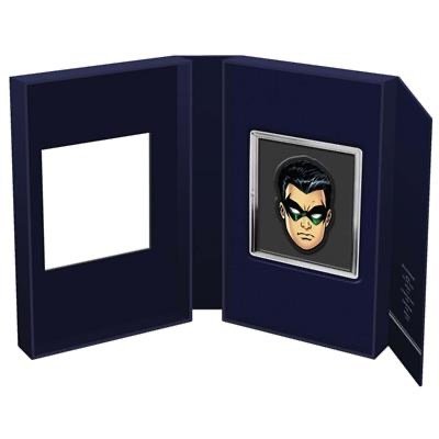 Niue. 2 Dollars 2022 DC Comics™ - Faces of Gotham™ - Robin ™, 1 Oz (.999)