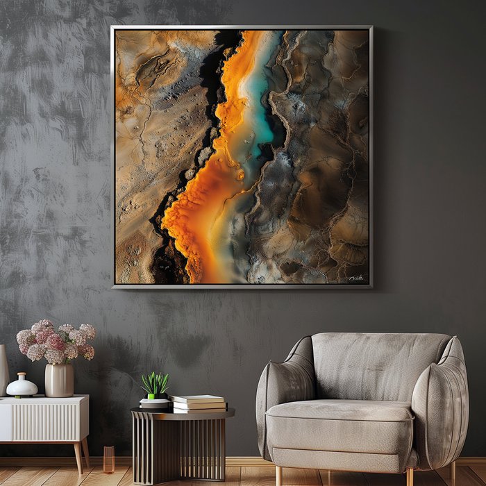 NicDA - RIFT STREAM . Aluminium Print. Unique XL