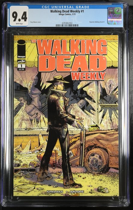 Walking Dead Weekly #1 - Reprint of Walking Dead #1 - 1 Graded comic - Genoptryk - CGC 9.4