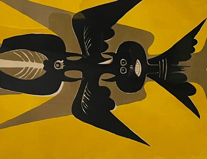 Wifredo Lam (1902-1982) - Emblema giallo