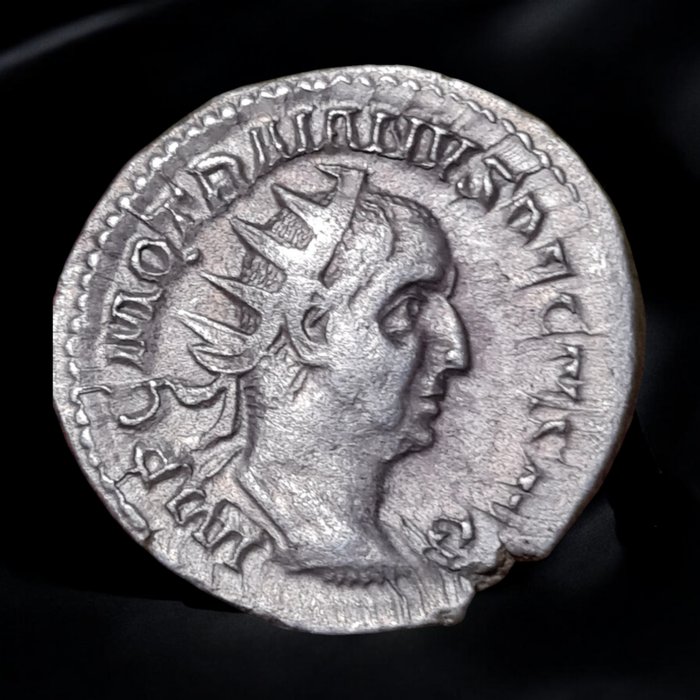 Romarriket. Trajan Decius AD 249-251, ADVENTVS AVG, Rome mint. Antoninianus  (Ingen mindstepris)