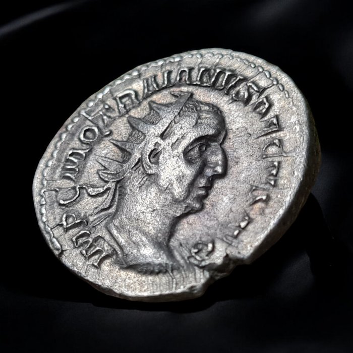 Romarriket. Trajan Decius AD 249-251, ADVENTVS AVG, Rome mint. Antoninianus  (Ingen mindstepris)