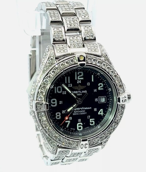 Breitling - Superocean 1000m/3300ft Diamonds - A17040 - Mænd - 2011-nu