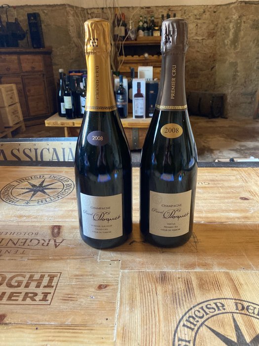 2008 Pascal Doquet Mesnil Sur Oger  Vertus - Champagne Premier  Grand Cru - 2 Flasker (075 L)