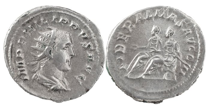 Romarriket. Philip II (AD 247-249). Antoninianus Rome - LIBERALITAS AVGG III  (Ingen mindstepris)