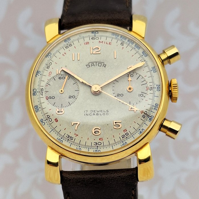 Chronographe Suisse - Sator - Cal. Vênus 188 - Spider Lugs - Ingen mindstepris - Mænd - 1950-1959