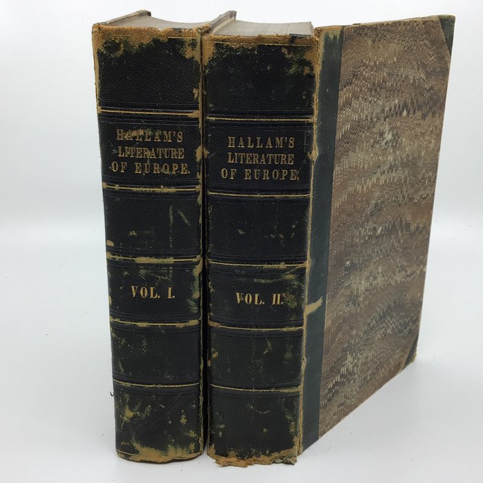 Signed; Henry Hallam - Introduction to the literature of Europe in the 15th 16th and 17th centuries (with letter from - 1839