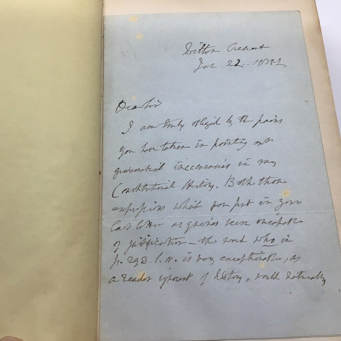 Signed; Henry Hallam - Introduction to the literature of Europe in the 15th 16th and 17th centuries (with letter from - 1839