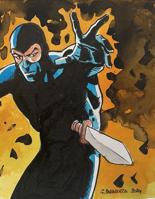 Caracuzzo, Giancarlo - 1 Watercolour - Diabolik - Omaggio a Diabolik - 2024