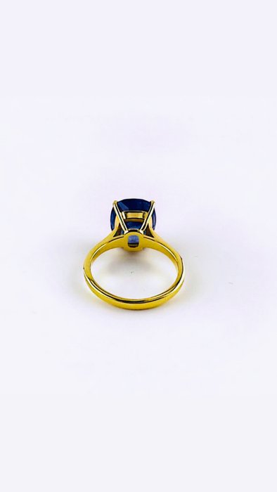 Ring - 18 kraat Gulguld -  9.66ct. tw. Safir - Fantastisk safir