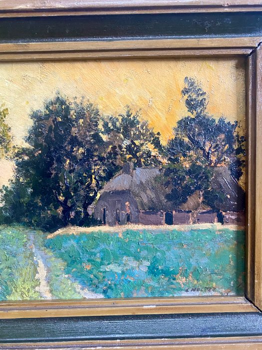 Cor Noltee (1903-1967) - Boerderij op het platteland