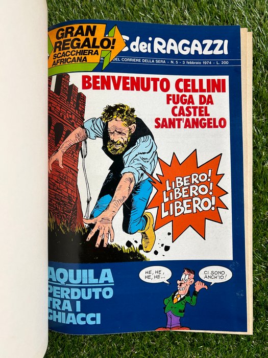 Corriere dei ragazzi 3x annate complete - Rilegate in 9 volumi - 9 Comic - Første udgave - 1972/1974