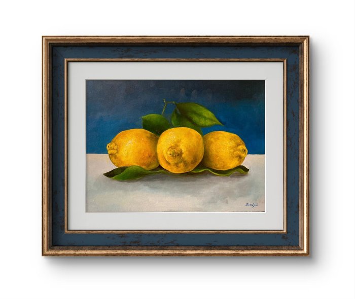 Gianmarco Serafini (XX-XXI) - Still life with lemons