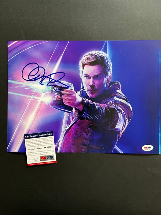 Guardians of the Galaxy Chris Pratt (Starlord) - Signed in Person - with PSA/DNA Certificate - Autograph photo - No Reserve!