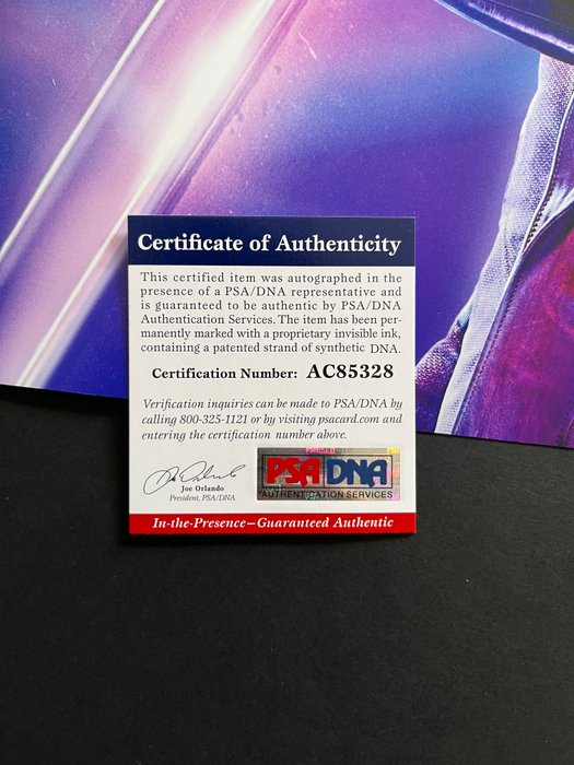 Guardians of the Galaxy Chris Pratt (Starlord) - Signed in Person - with PSA/DNA Certificate - Autograph photo - No Reserve!