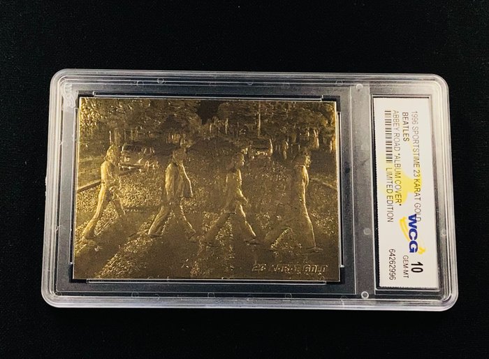 The Beatles - Lot of 2 - Original Gold Cards (23K) - Graded "10" Perfect/Mint - Byttekort