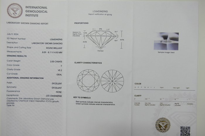 Ingen mindstepris - Øreringe - 18 kraat Gulguld -  4.00ct. tw. Diamant (Laboratoriedyrket)