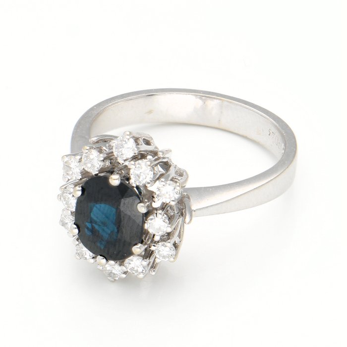 Ingen mindstepris - Ring - 14 karat Hvidguld -  0.36ct. tw. Diamant (Natur)