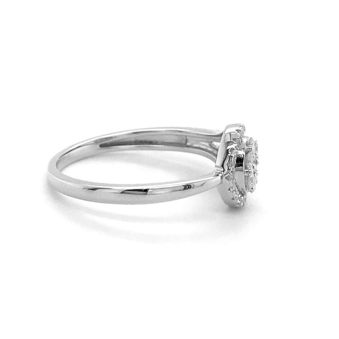 Ingen mindstepris - Ring - 14 karat Hvidguld -  0.28ct. tw. Diamant (Natur)