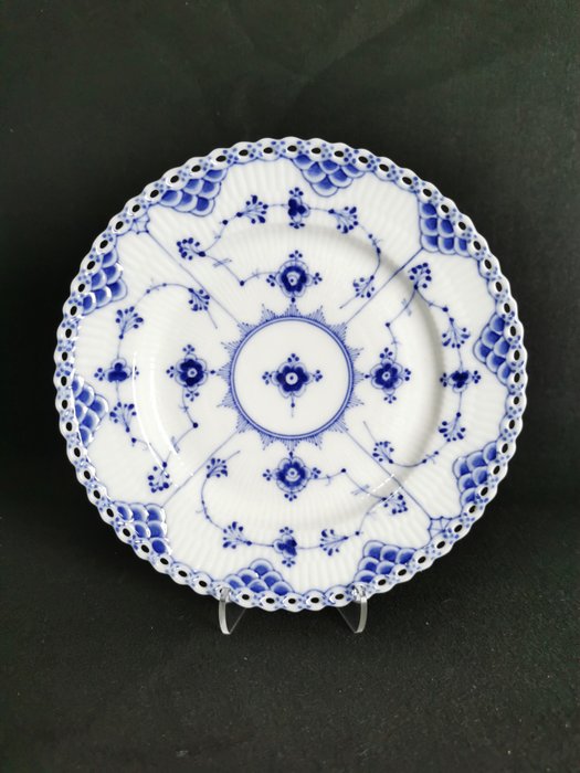 Royal Copenhagen - Dessertservice (6) - Musselmalet # 1086 (1889-1922) - Porcelæn