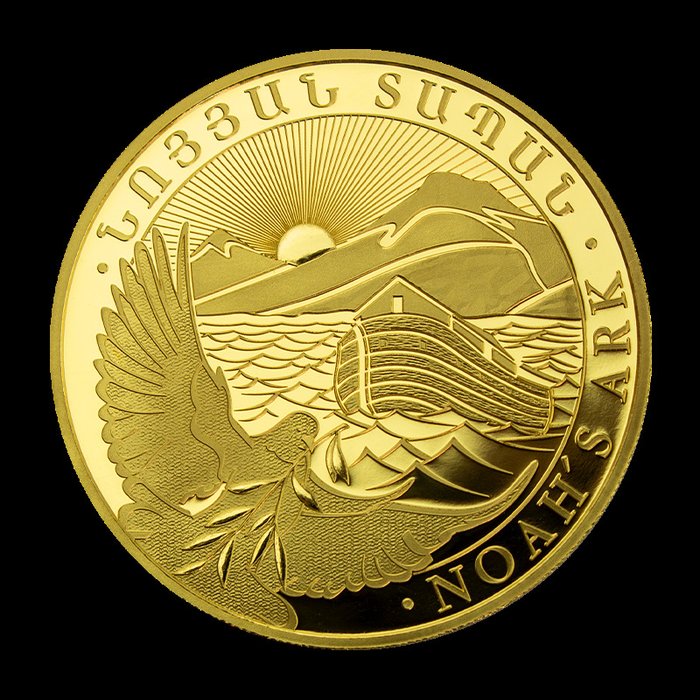 Armenien. 5000 dram 2024 Arche Noah 1 oz Goldmünze Gold Coin 999 im Blister mit Zerttifikat