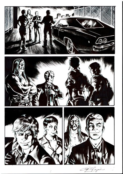 Gregorini, Gianluigi - 3 Original page - Cassidy #1 - Le Storie - "Cenere alla cenere" - 2020