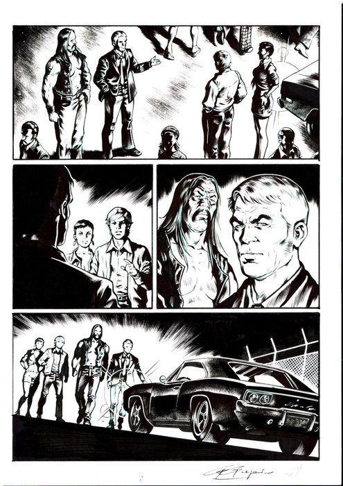 Gregorini, Gianluigi - 3 Original page - Cassidy #1 - Le Storie - "Cenere alla cenere" - 2020